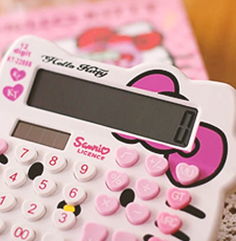 HELLO KITTY太阳能计算器